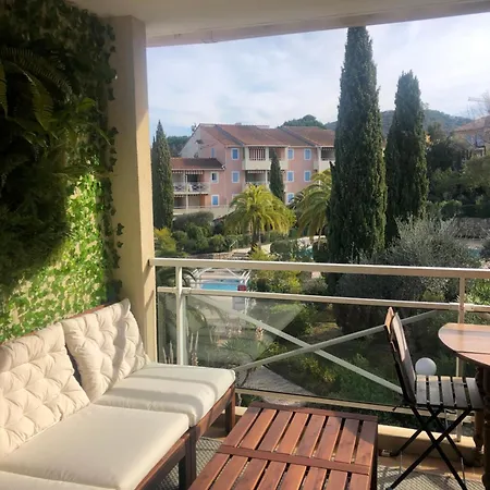 Apartment 2p Terrasse Vue Piscine Et Jardin Tropical Valmer